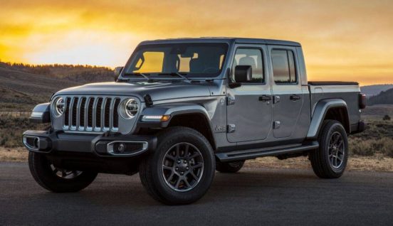 Image of a gray 2020 Jeep Gladiator.